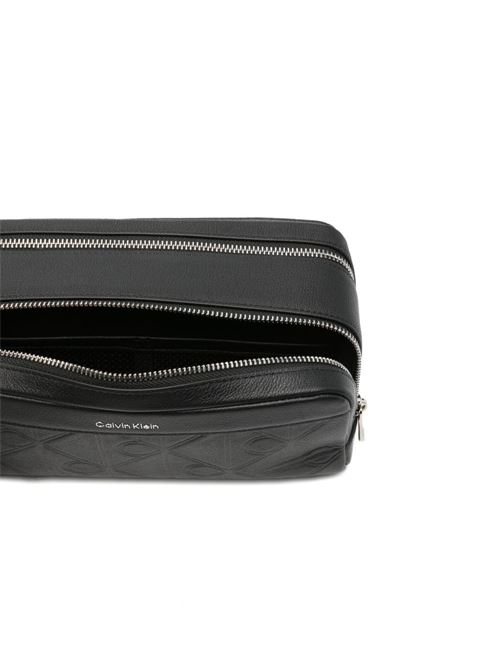 Beauty case uomo Calvin Klein nero in pelle Calvin Klein | LV04D1219GUB1